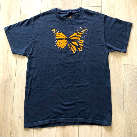Threadless Other - Threadless Butterfly Blow with the Wind T Shirt in Navy Men’s Size M